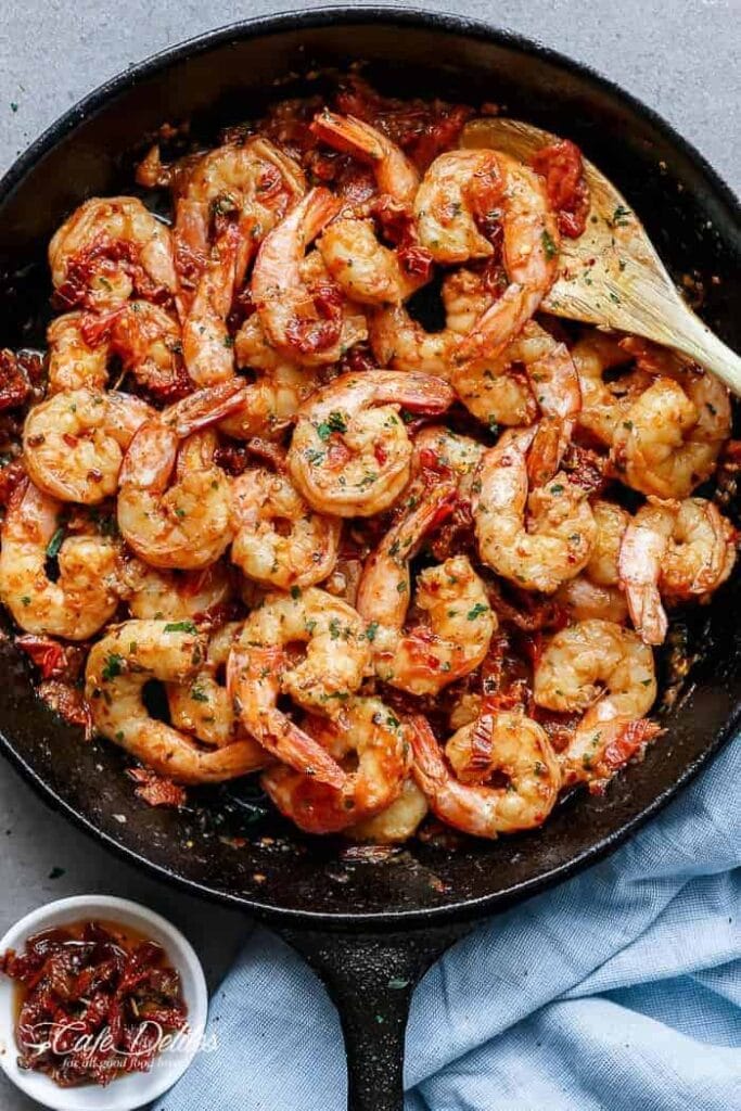 shrimp with sundried tomatoes recipe