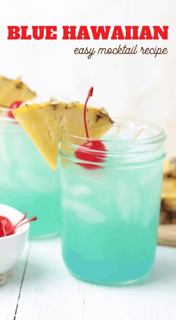 Blue Punch with Pineapple