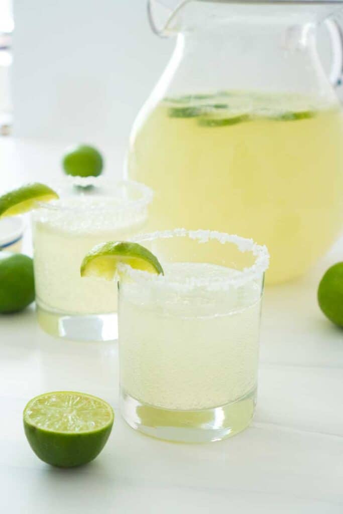 Pitcher of refreshing mocktail