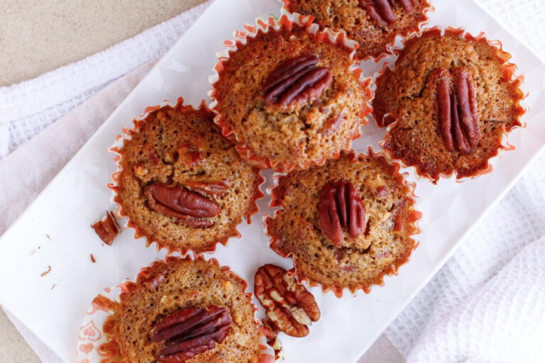 Plate of Pecan Muffins