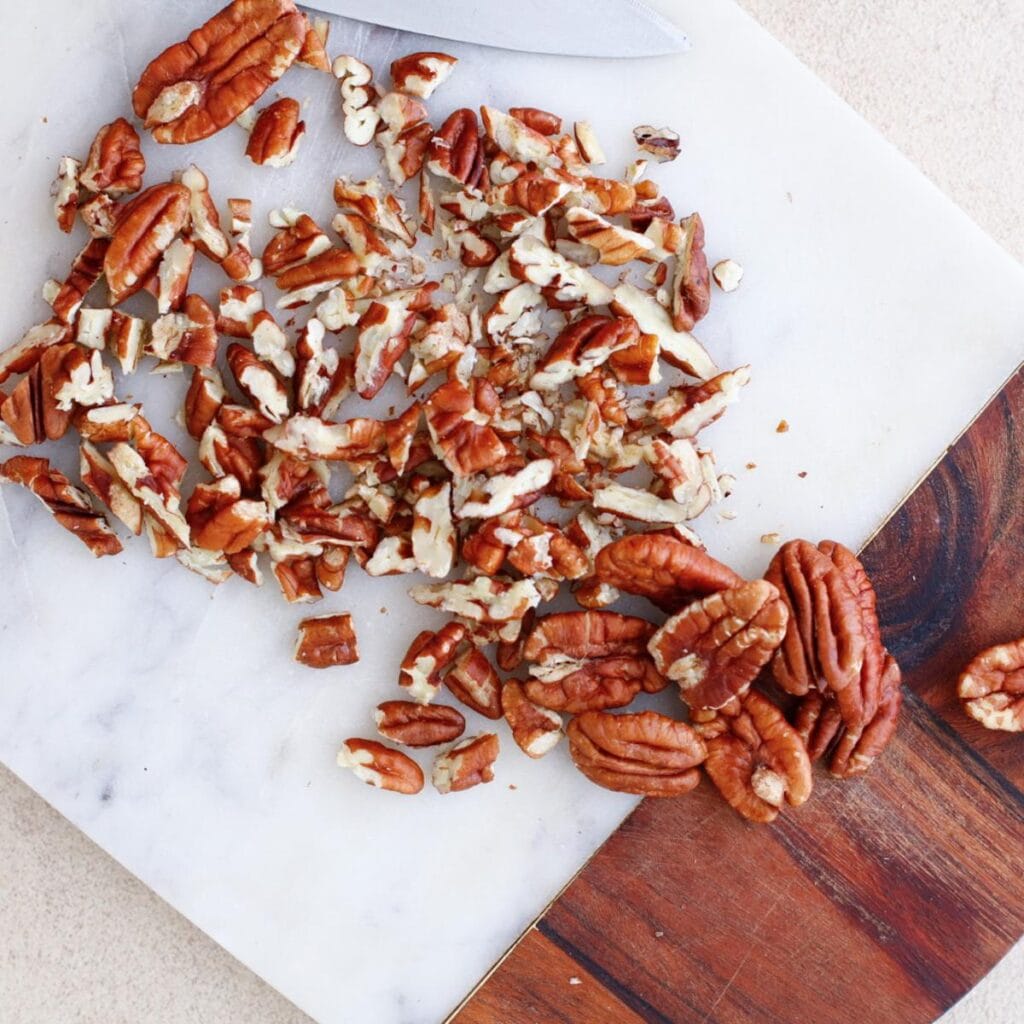 chopped up pecan nuts