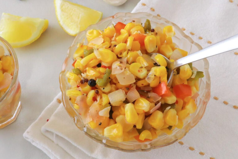 Relish made with corn
