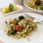 pasta with pesto and chicken