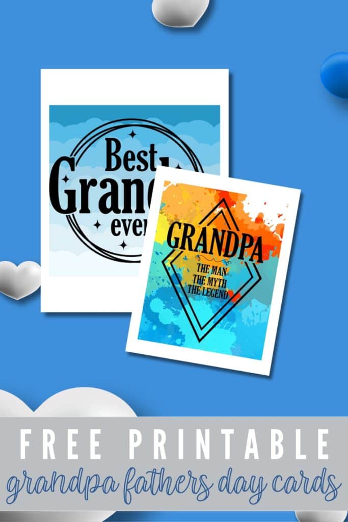 2 Free Printables for you grandpas