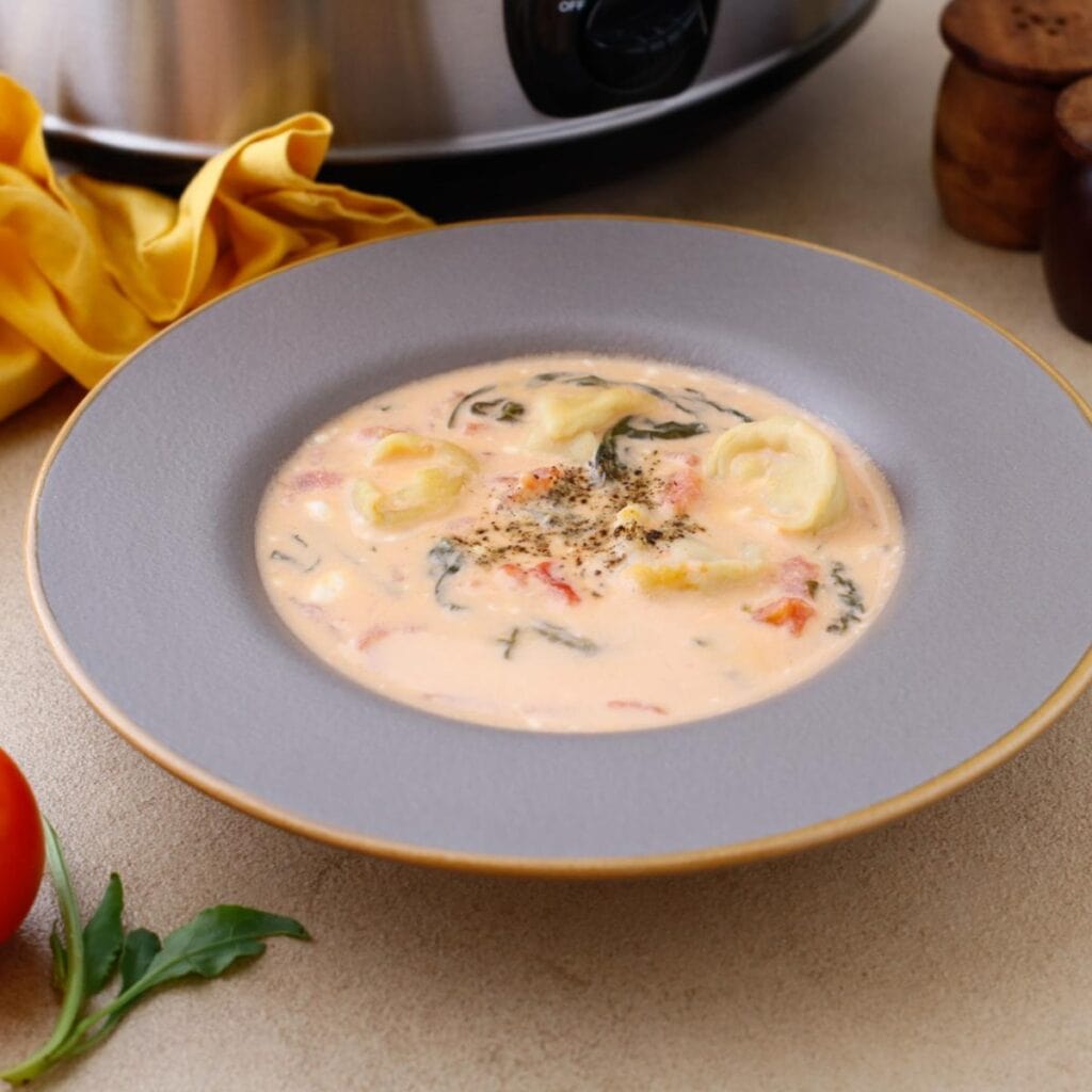 Serving of a Slow Cooked Soup