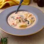 Slow Cooker Tortellini Spinach Soup (Weight Watchers Friendly!)
