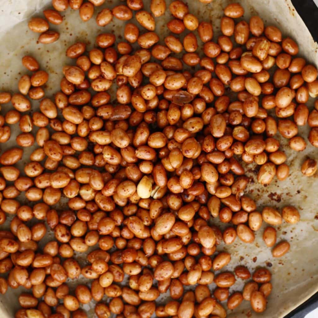 baked seasoned tajin peanuts