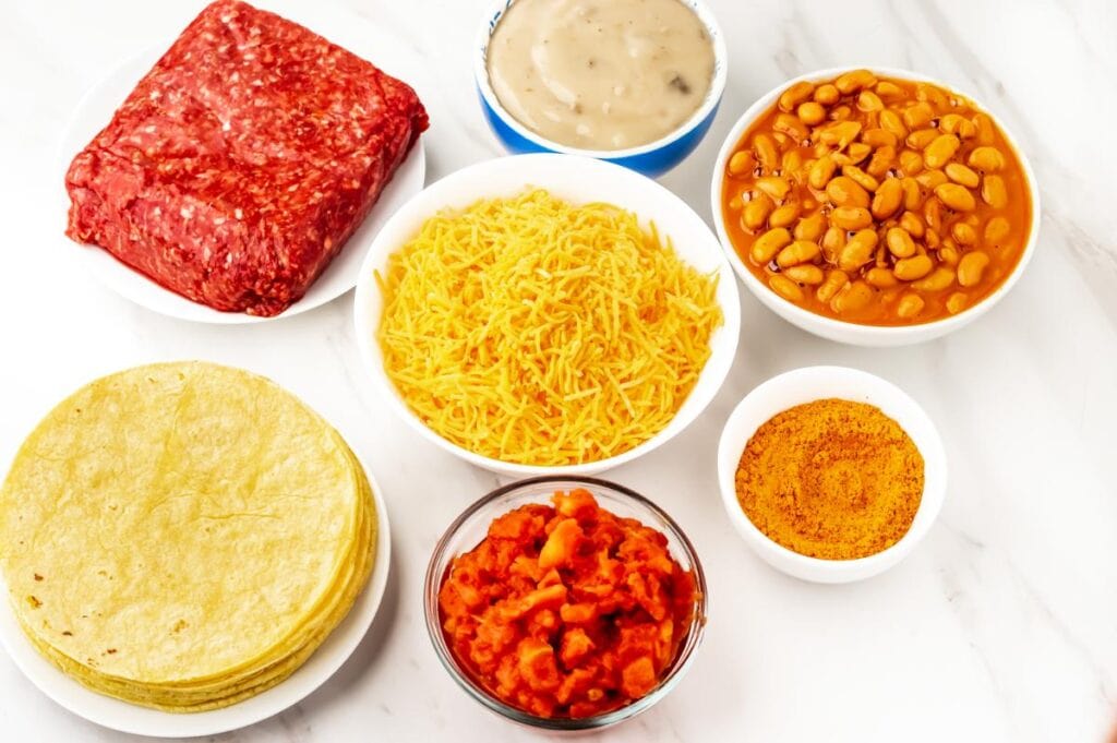 ingredients to make mexican baking dish