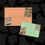 Free Printable Adorable Vintage Halloween Note Cards