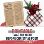 Twas the Night Before Christmas Printable Poem