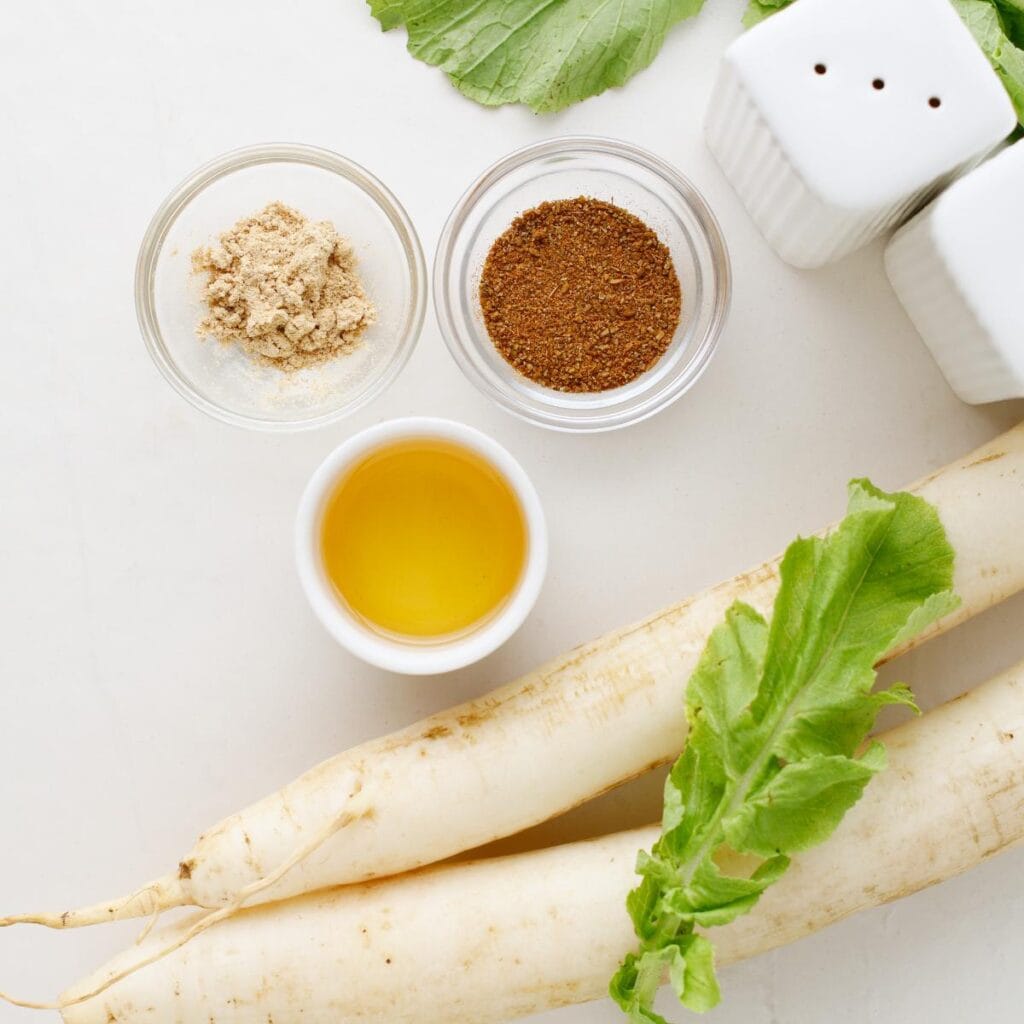 Ingredients to Make Daikon Fries