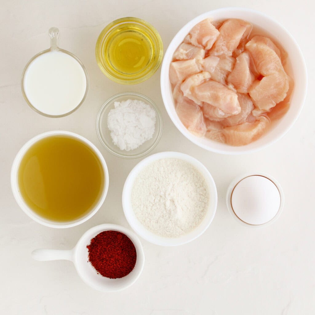 ingredients to make chicken nuggets