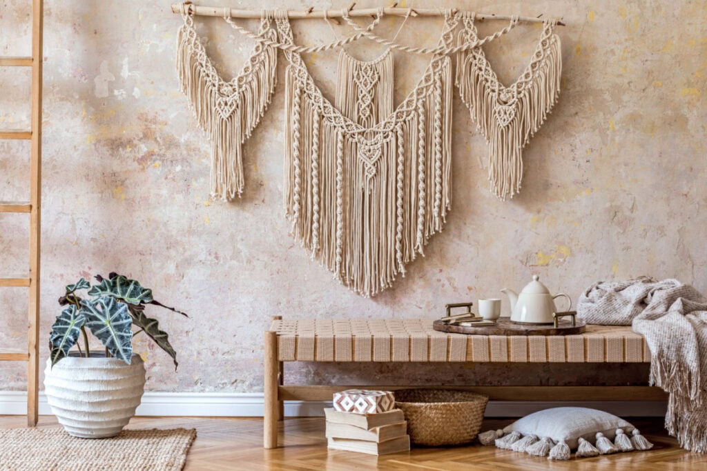 large macrame wall hanging