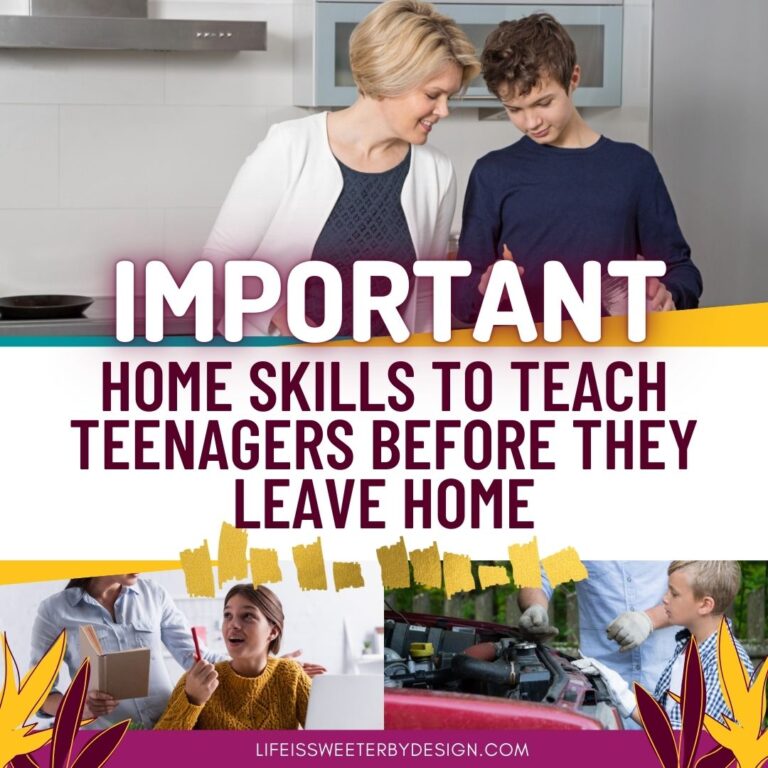 home skills to teach teens