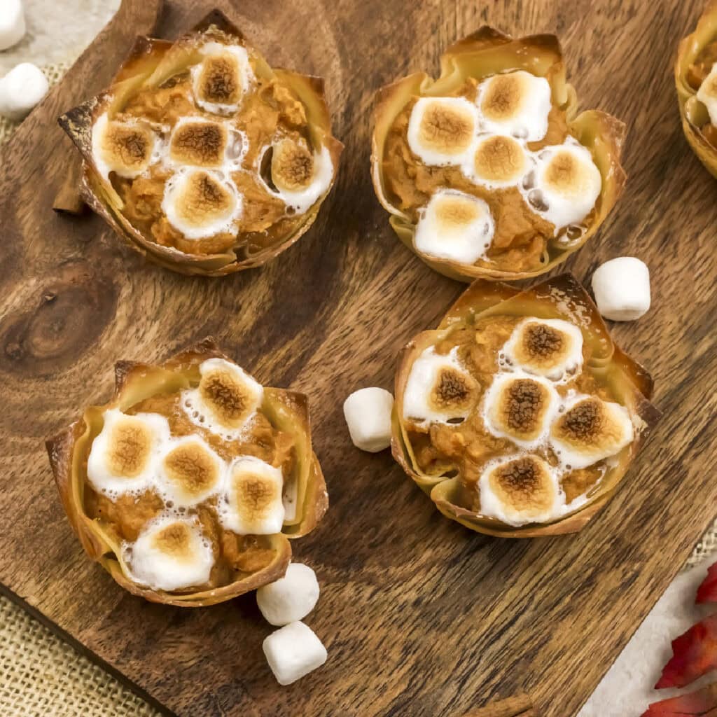 4 sweet potato pie tarts