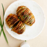 cut hasselback potatoes