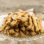 cheese straws in a plate