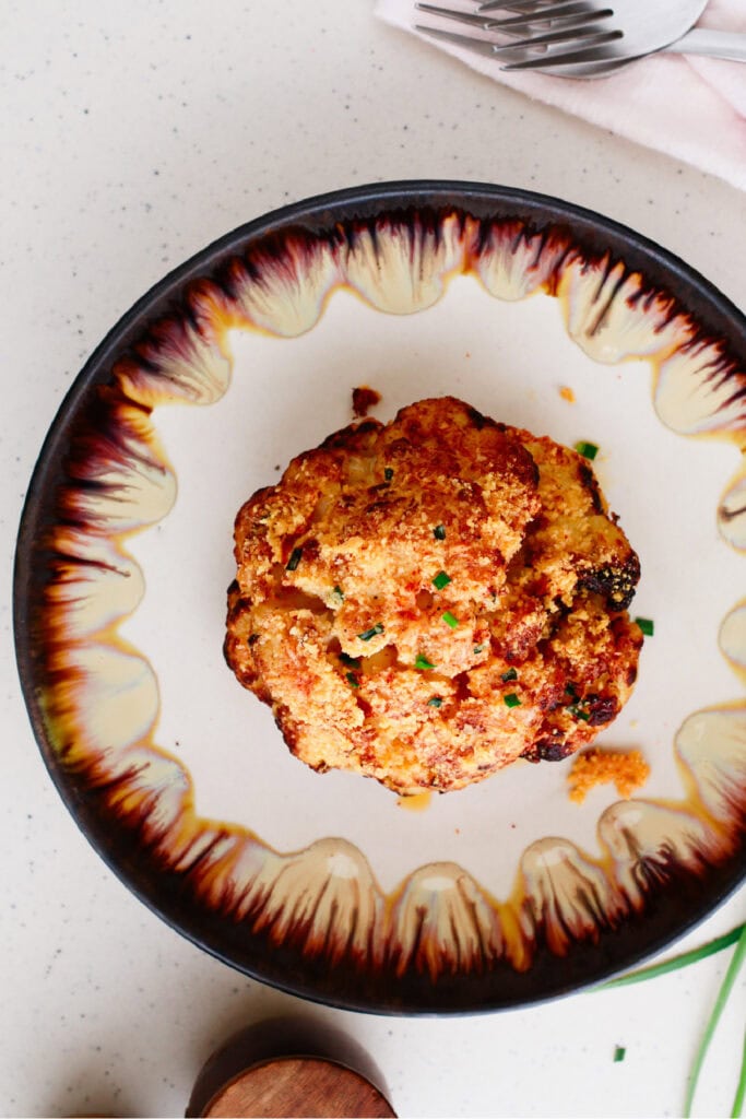 Ready to eat air fried cauliflower