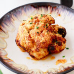 Cauliflower with chives on top