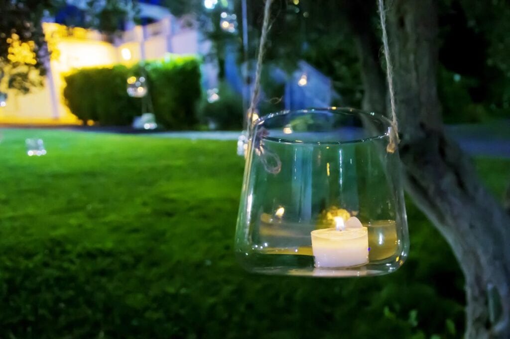 lantern made from a jar