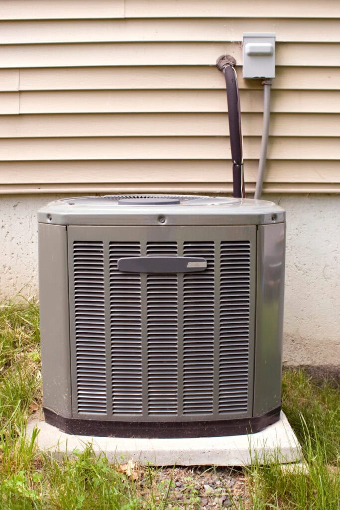 central air unit at a house