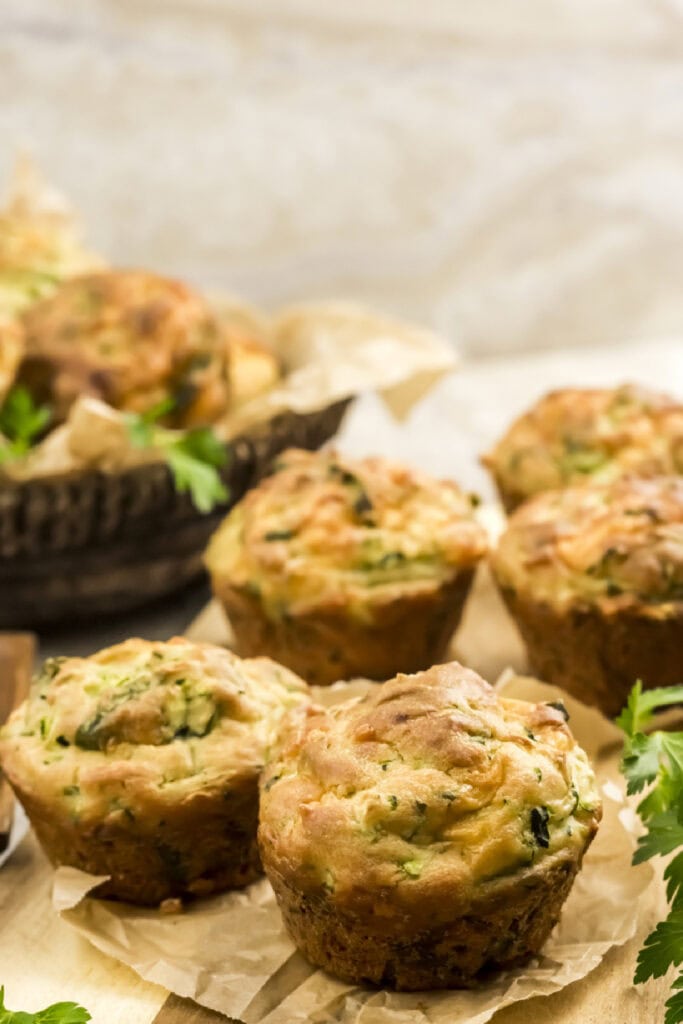 yummy looking cheesy zucchini muffins