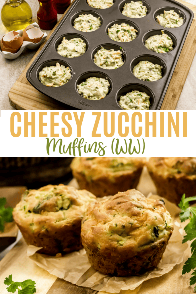 Cheesy Zucchini Muffins Pin
