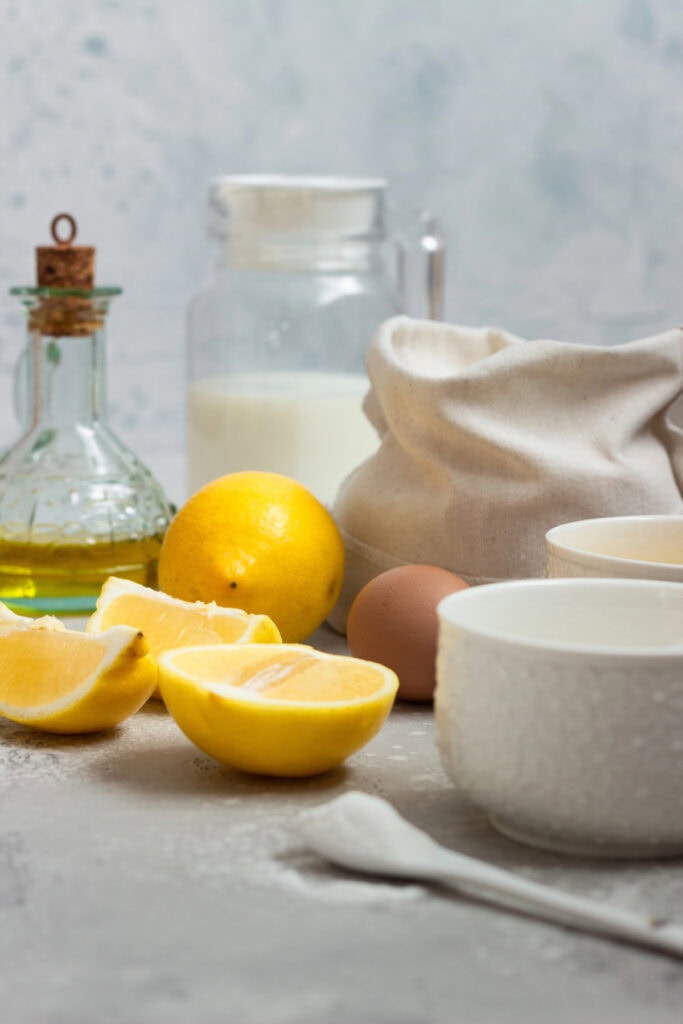 ingredients for lemon cake