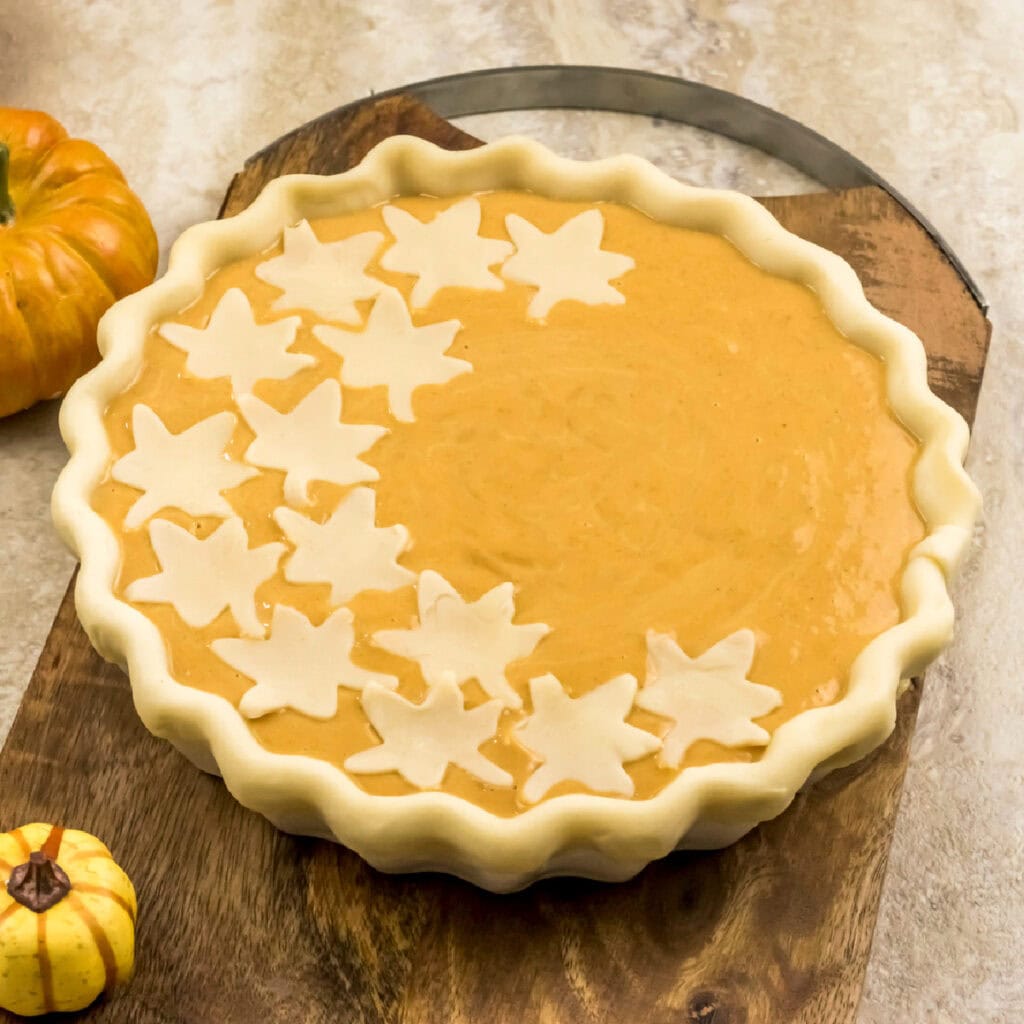 Ready to cook pumpkin pie