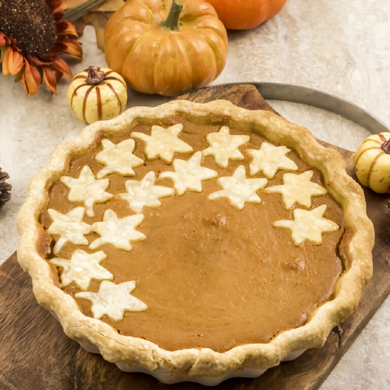 cooked pumpkin pie