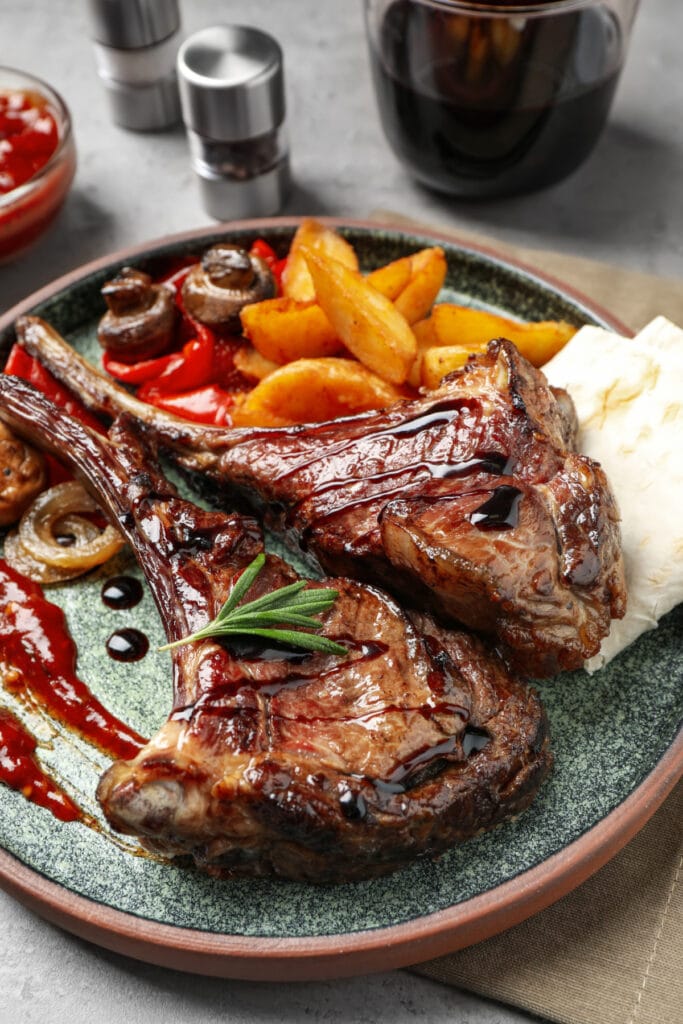 fine steakhouse meal