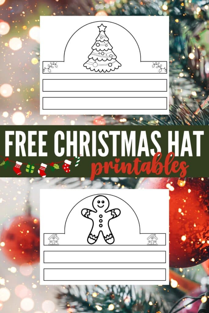 Christmas hats pin post