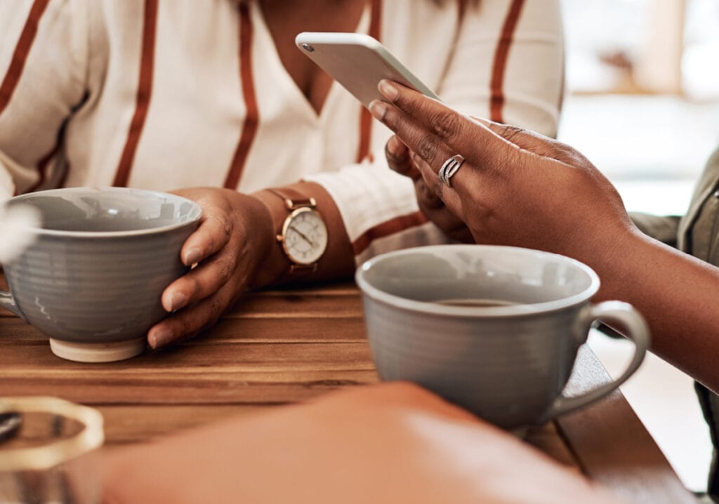 staying in touch with family by phone