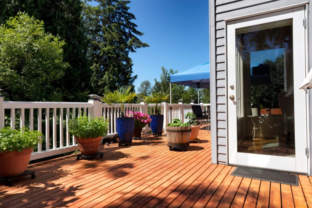 home with attached deck