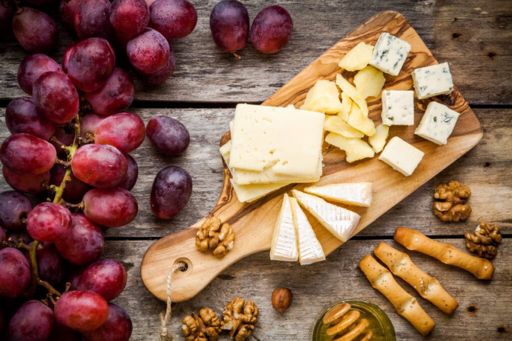 fruit cheese platter