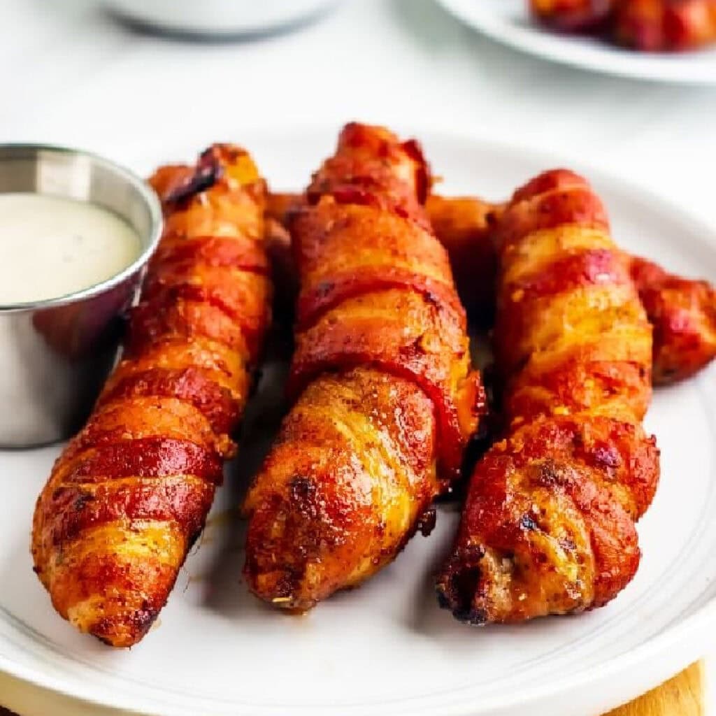 Bacon wrap chicken tenders