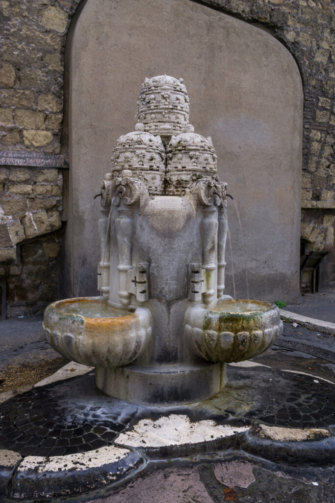 a fountain in rome