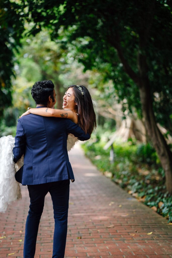 newly married couple