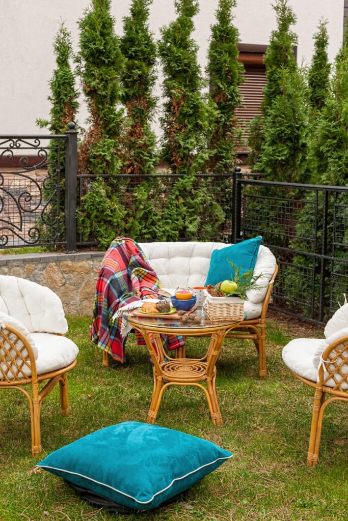 outdoor living space