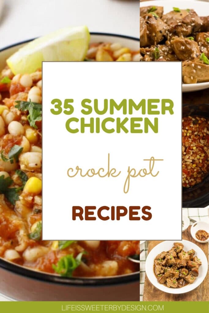 Summer Chicken Crock Pot Recipes Pin
