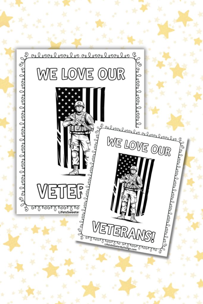 Veterans Coloring Sheet
