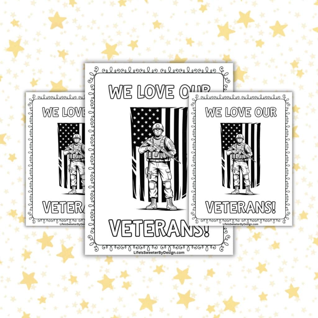 Free Printable Veteran Color Page