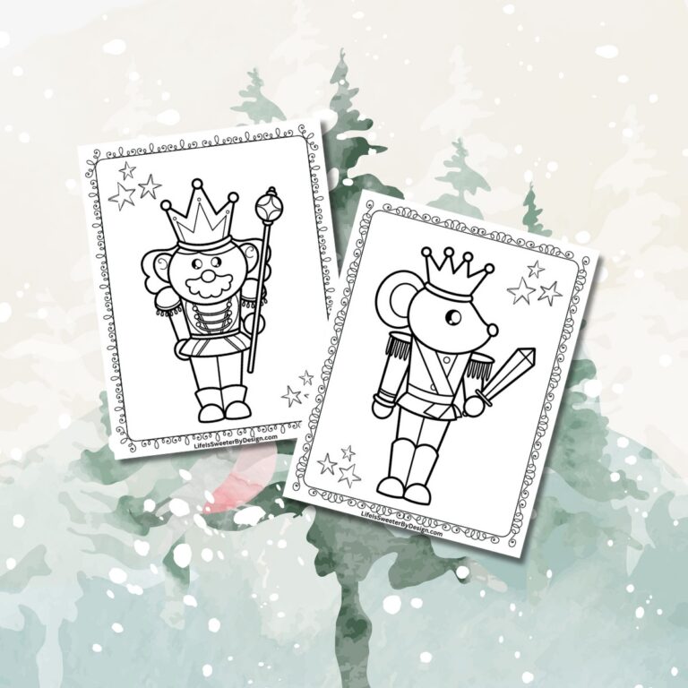 mouse nutcracker coloring sheet