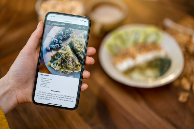 store all your recipes on your phone