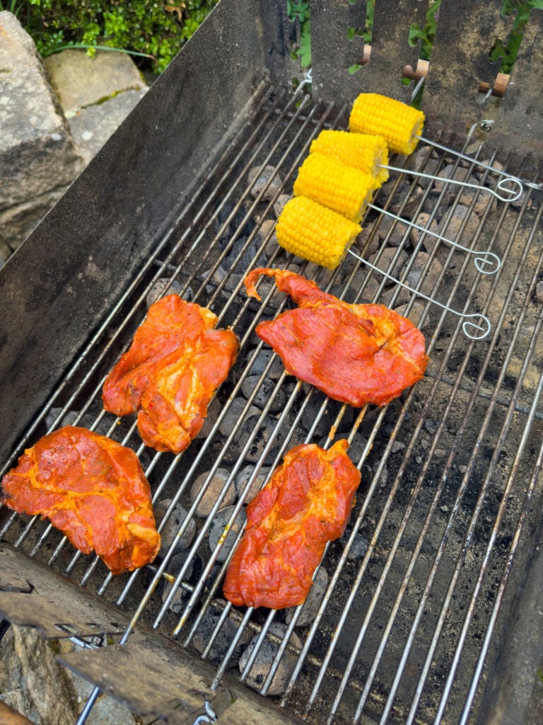 dedicated barbeque grill area