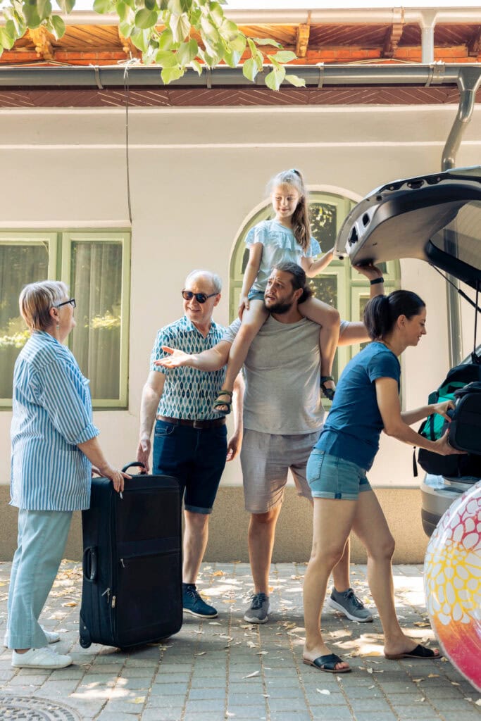 multi-generational family trip abroad