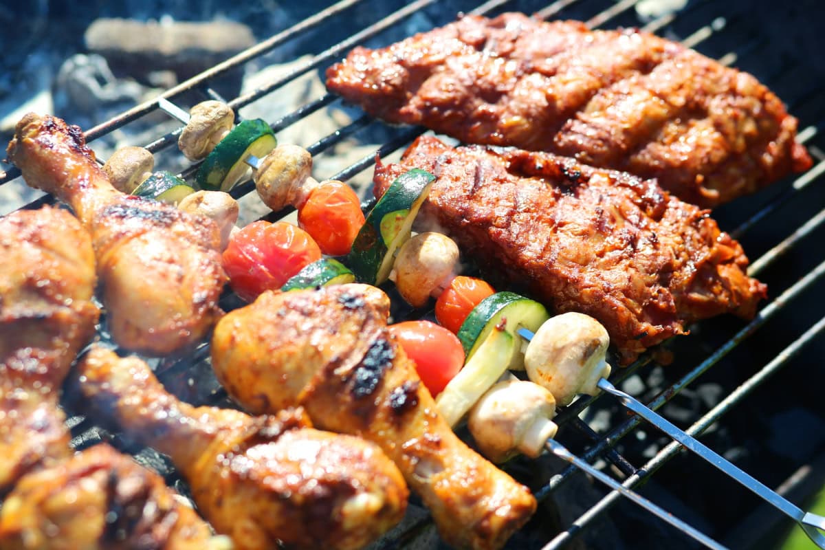 master searing on a charcoal bbq