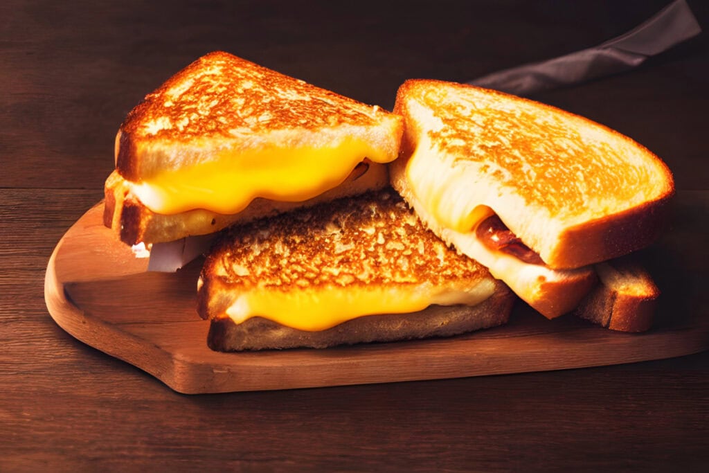 air fryer grilled cheese