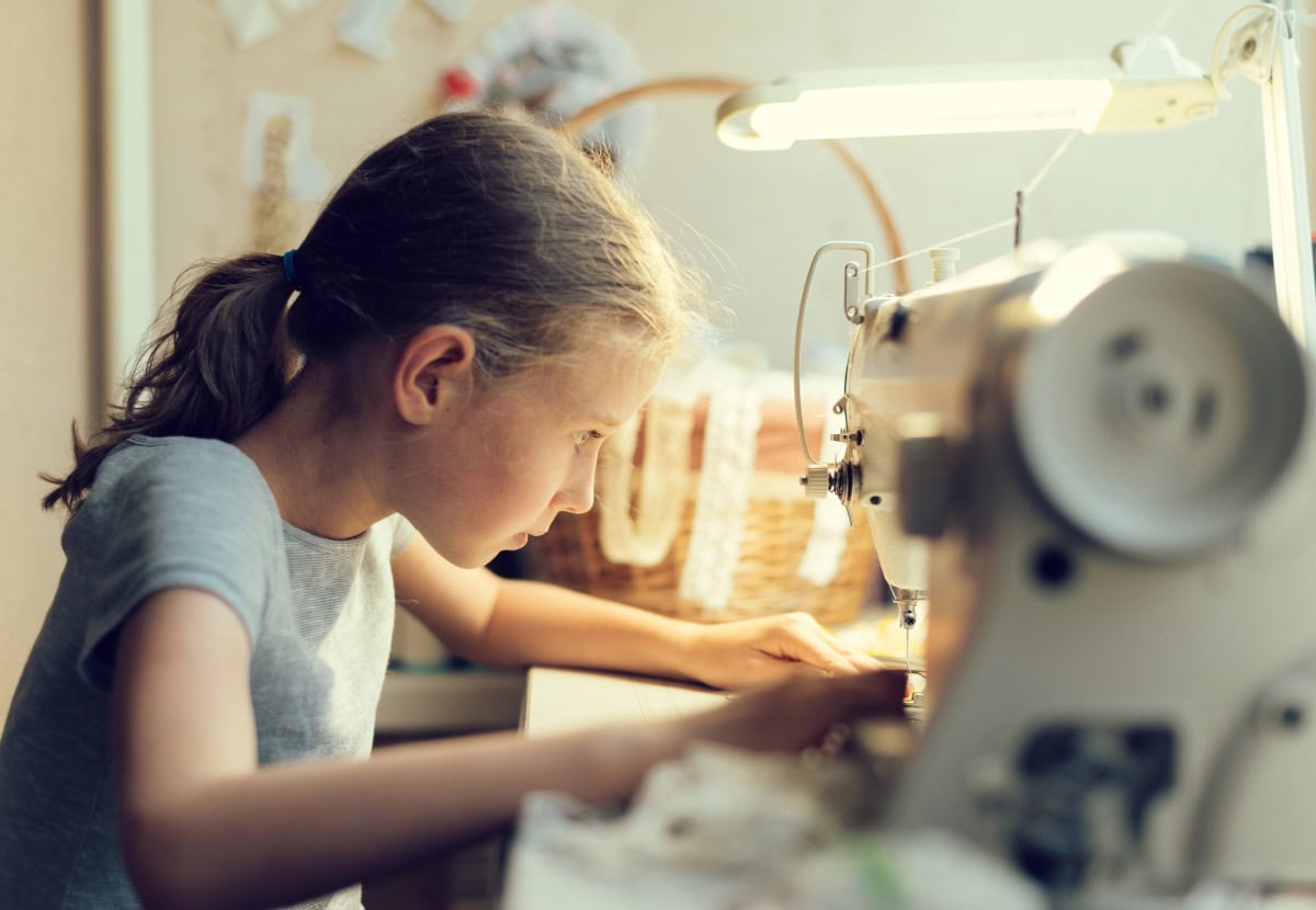 sewing with your kids