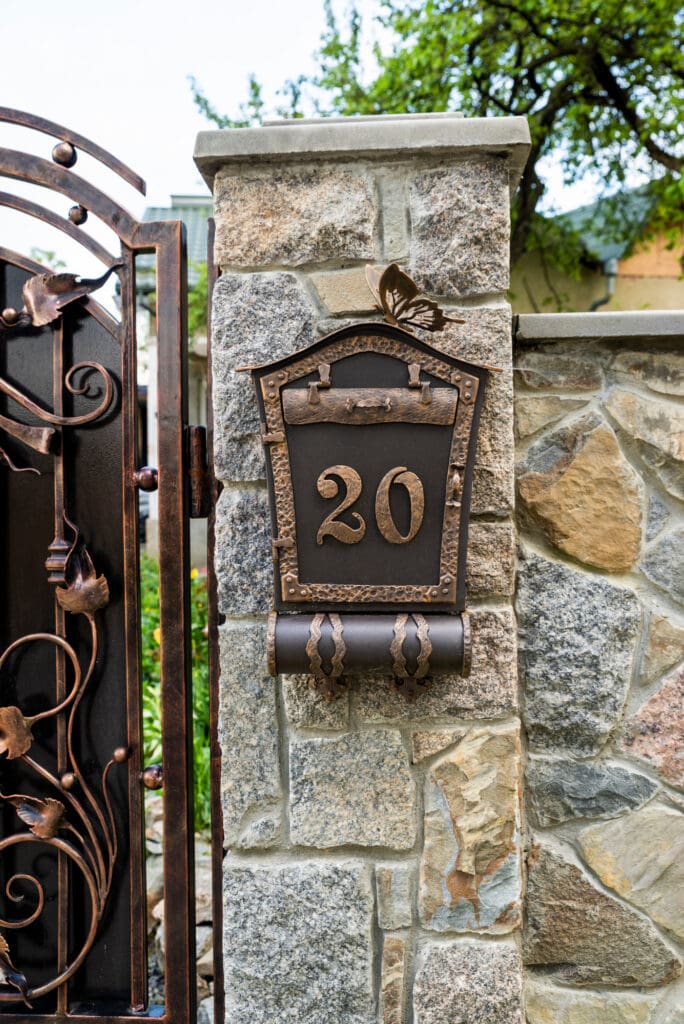 brick in letterbox